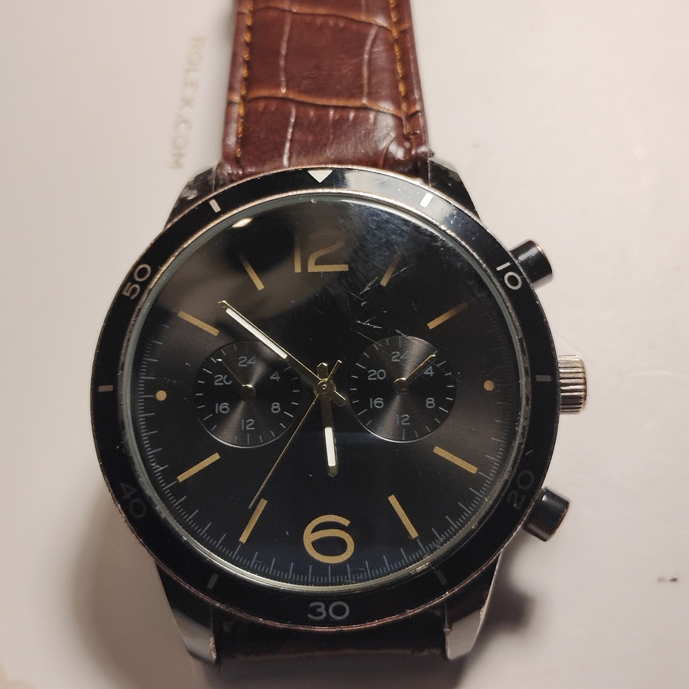 Black and Brown Men's Watch
